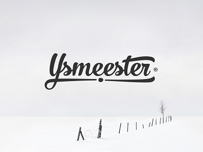 IJsmeester (Icemaster) Logo design font handwriting ice ijsmeester landscape lettering logo winter