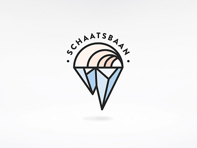 Schaatsbaan Logo course ice ice skating logo schaatsbaan skating