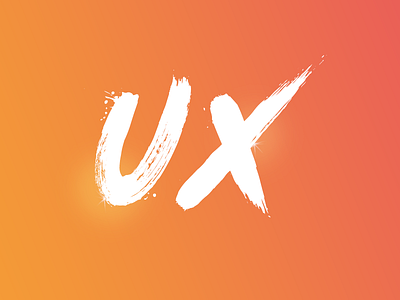 UX avatar chat icon orange ux whatsapp word