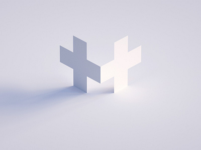 MH cinema4d logo mh plusplus render shadow