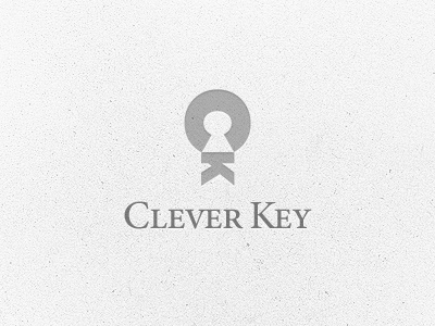 Clever Key logo font icon key keyhole logo serif