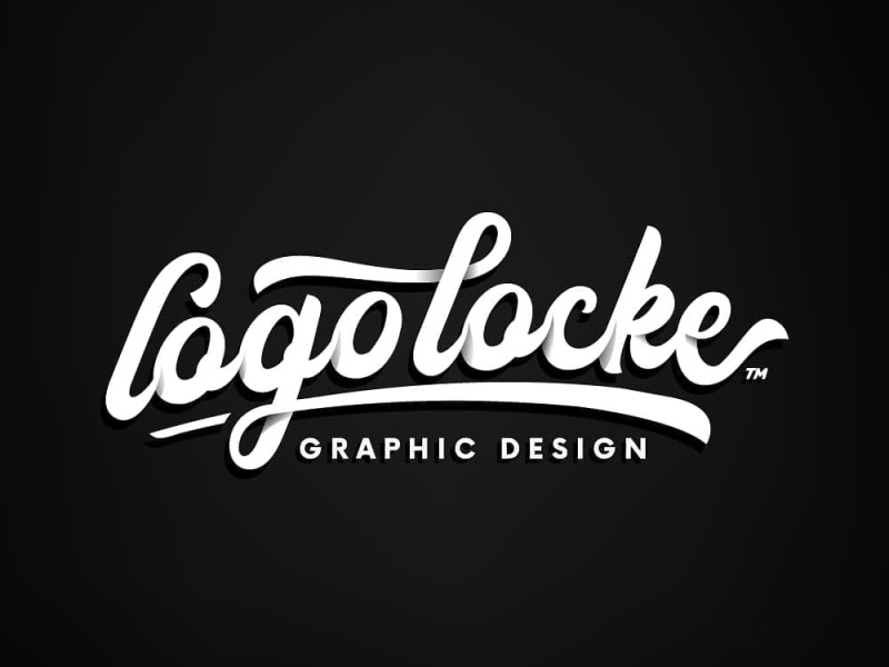 Logolocke typography logo by Lecreativegraphics on Dribbble