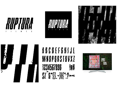 Marca e Identidade Visual para Ruptura Filmes. art branding design graphic design icon logo minimal typography ux web