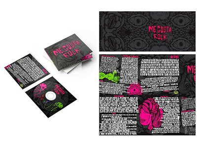 Design - Álbum - Me Gusta Rock advertising art design graphic design illustration logo music typography vector