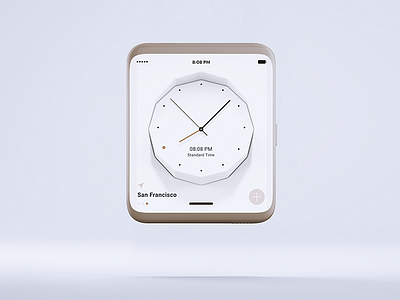 Watch Face / Copper Device app clean clock copper function futuristic minimalistic os time ui watch white