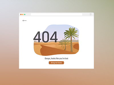 DailyUI 008 404 error