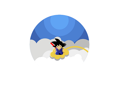 Goku artwork chibi circles dbz dragonballz goku illustration minimalar