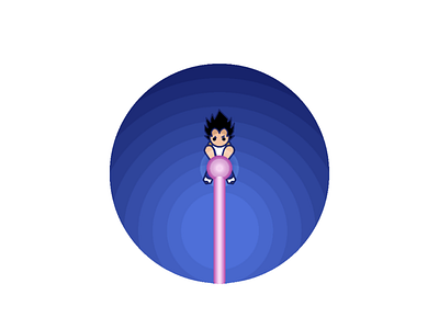 Vegeta chibi circle dbz designers dragon ball dragonballz galikgun illustration logo minimal vegeta