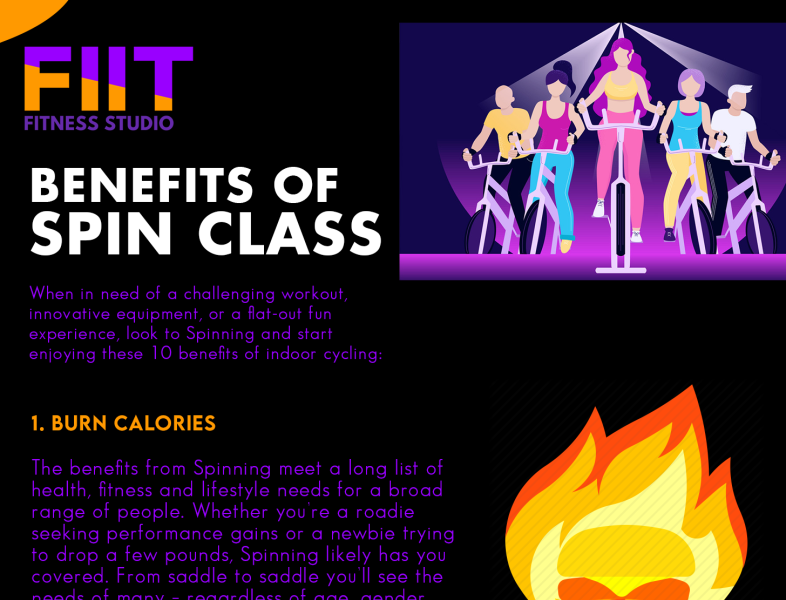 Benefits Of Spin Classes by FIIT Fitness Studio on Dribbble