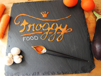 Froggy FOOD branding design food lettering logotype