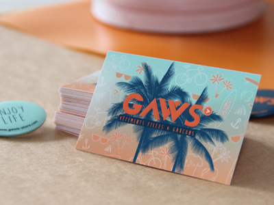 GAWS concept store branding businesscard conceptstore identity logo