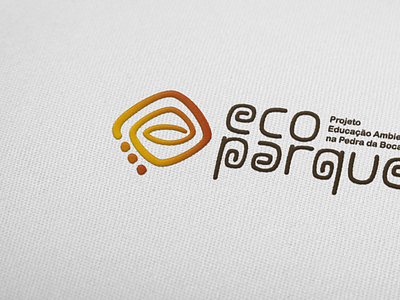 Logo Ecoparque app branding design lettering logodesign tipografia vector