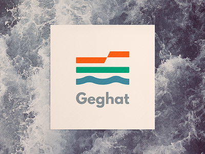 Logo of GEGHAT biology brand branding design geography geology hidrografy logo logodesign tipografia trigrama tropical