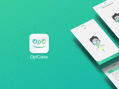 App OptClass app design icon illustration interface lettering logo logodesign tipografia ui ux
