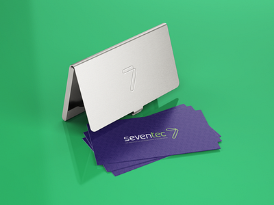 Seventec business card automação fiscal branding businesscard design informatica internet lettering logo logodesign tech tipografia vector web