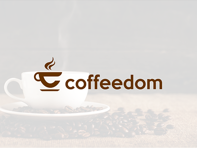 Coffoodom branding clean coffee coffee logo coffee shop flat design flat logo flat logo design flatdesign logo logo design vector