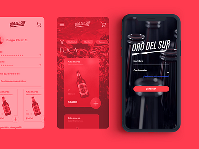 Beer APP Concept adobe app beer branding concept design designer interface ui uiux ux uxui