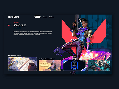 Valorant - UI/UX - News Website