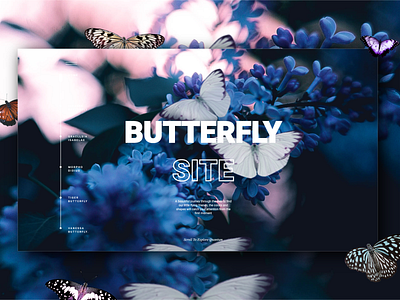 Butterfly Site - UX/UI - Natural web site app butterfly butterfly logo fly illustration interface natural site ui uiux ux uxui web web design website website design
