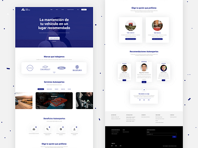 Service Landing Page - UX/UI car clean interface landing page service space ui ux web white