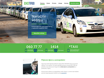 Ekotaxi - responsive redesign web web design web page