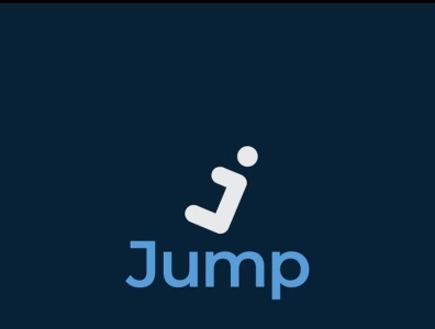 Logo design for JUMP app branding design flat graphic design illustration logo minimal sports vector