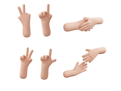 3d hand gesture collection 3d animation 3d art 3d blender 3d character 3d hand 3d illustration 3d modeling 3d render characterdesign digitalpainting illustration people illustration