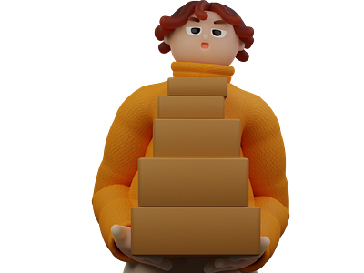 Character Design Delivery Man