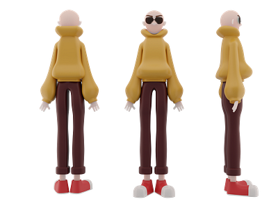 Character Design All View 3d 3dmodel animation branding characterdesign design digitalart digitalpainting graphic design illustration indonesia logo motion graphics people illustration ui vector