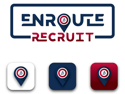 Enroute Recruit Logo Design