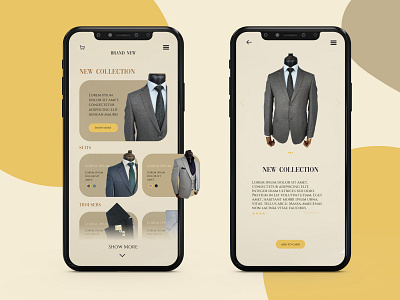 Suit shop - ui brand cloth clothes clothing clothing brand clothing design shoes shop shopify shopping shopping app shopping cart store store app stores suit suits