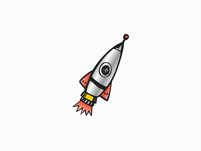 Rocket appolo branding concept designs illustration logo logodesign logotype planet shape space