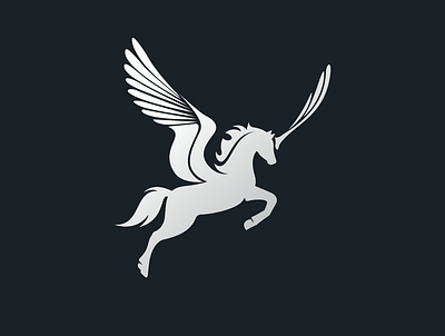 VEGASUS animal branding concept horse illustration logo logodesign logotype shape vector wing
