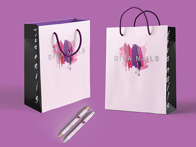 Diva Nail Shopping Bags