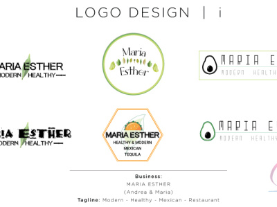 Logo for Maria Esther branding design graphicdesign illustration illustration design illustrator logo mexican mexican restaurant photoshop restaurant vector
