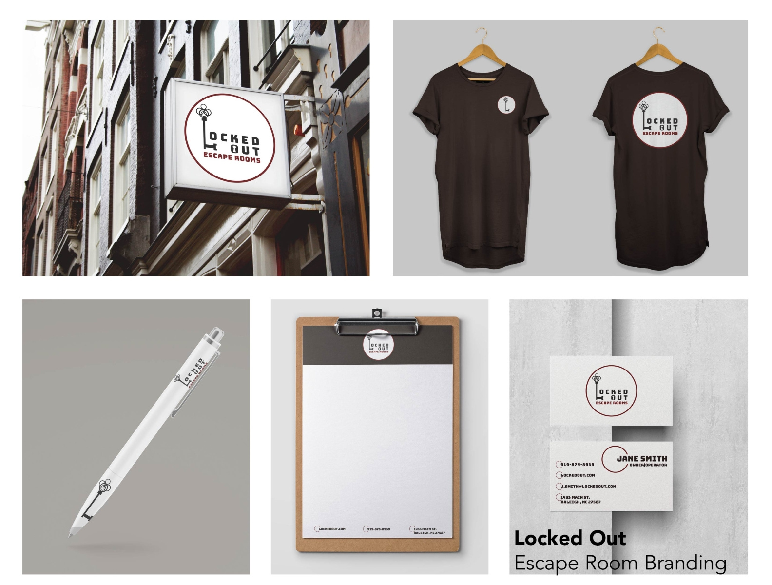 Locked Out Escape Room Branding by Lyndsey Powers on Dribbble