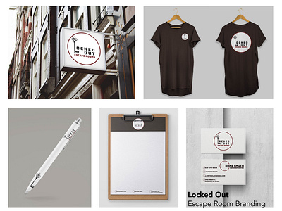 Locked Out Escape Room Branding