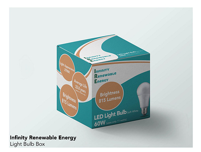 Infinity Renewable Energy Lightbulb Box branding design logo typography vector