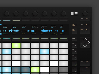 Ableton Push - Skeuomorphic redesign ableton controller inspiration physical product redesign skeuomorphic skeuomorphism ui ui design ux visual