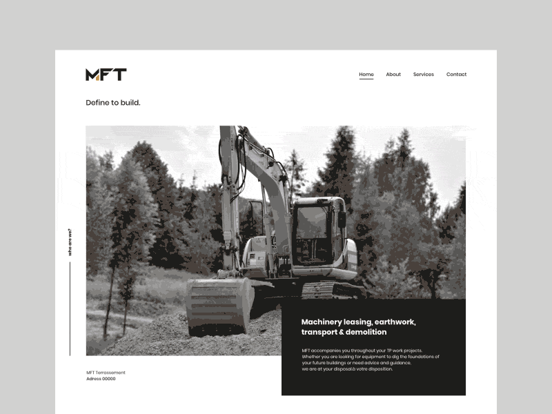 MFT - Website animation home prototyping ui ux website