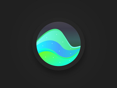 Waves Logo [Dark Version] dark design illustration illustrator inspiration liquid logo vector