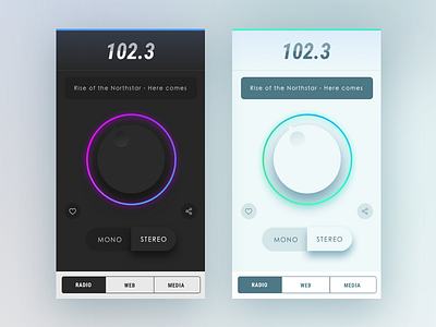 Radio - Mobile UI Inspiration app design inspiration interface mobile prototyping ui ux visual