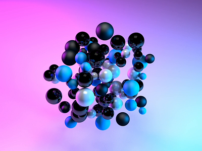 Lights & Bubbles - C4D Experiment 3d 3d animation abstact c4d c4dart design designer inspiration lights render texturing