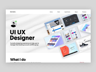 Portfolio 2019 - WIP design homepage in progress minimal portfolio ui ux web webdesign website white