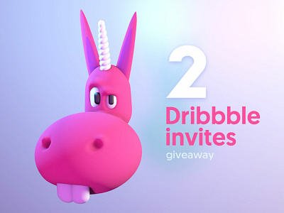 2 Dribbble invites dribbble giveaway invitation invites invites giveaway player