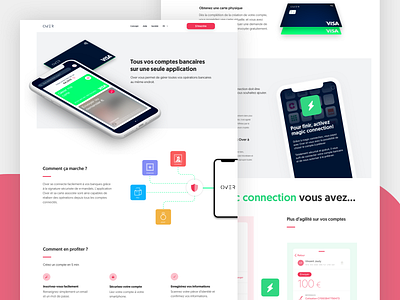 Over - How it works app bank bank app design exploration how it works inspiration product ui ux web website