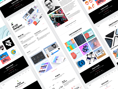 Portfolio 2019 - WIP 2 design in progress inspiration minimal overview pages portfolio ui ux web webdesign website white