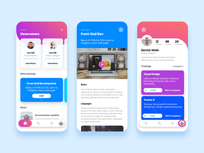 Online Courses - Mobile UI [Day Mode]