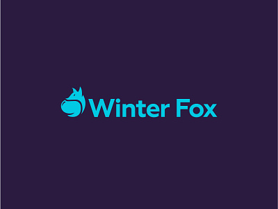 Winter Fox brand branding design fox logo ski winter