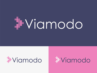 Viamodo brand branding design digital logo